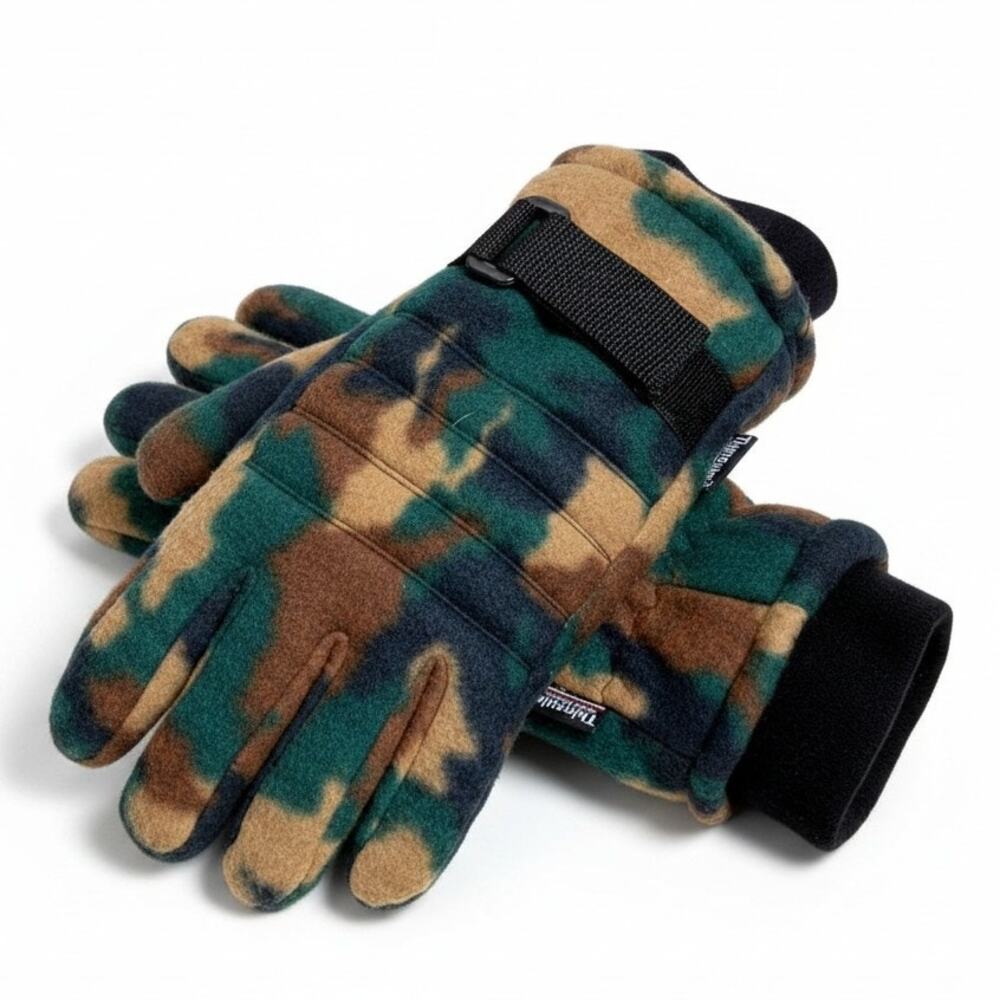 Thinsulate Camouflage Camo Pattern Insulated Warm Winter Gloves Men's One Size
